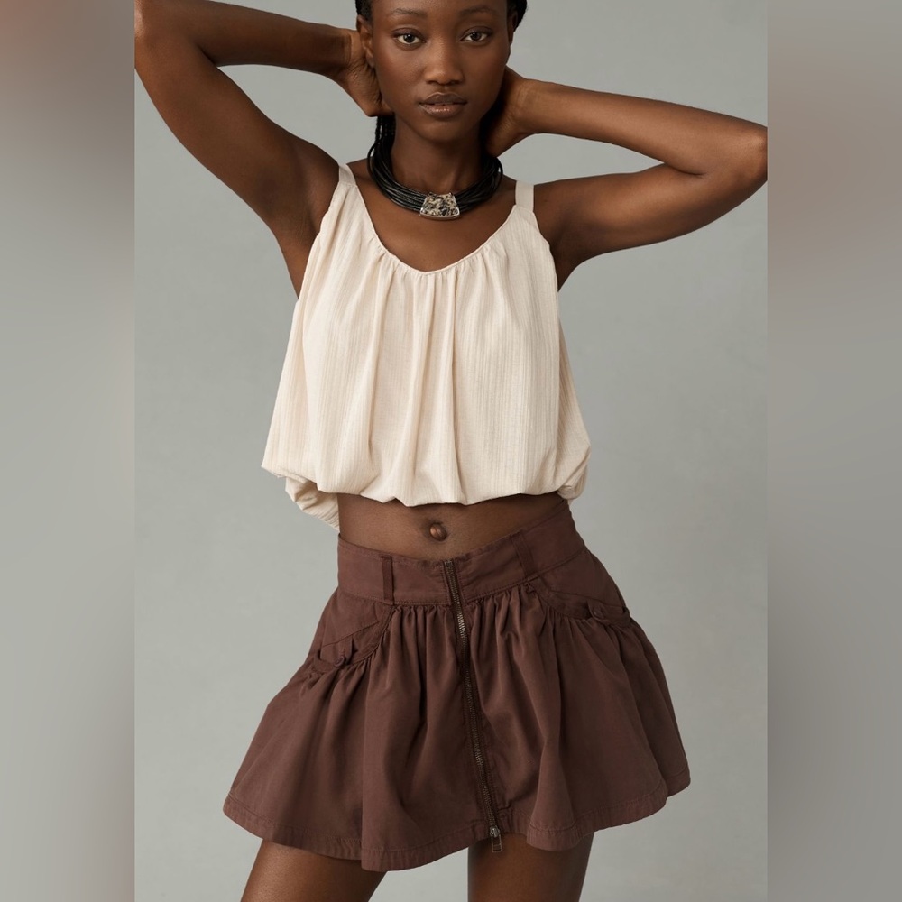 Anthropologie Buckle Bubble Tank